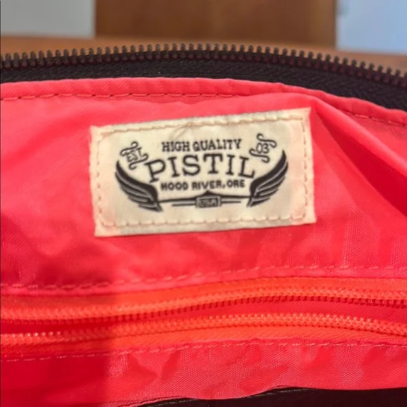 Two-Tone Black and Marble Pistil Tote Bag - Picture 4 of 8